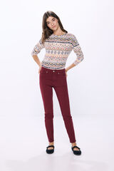 Springfield Jeans Slim Color rojo