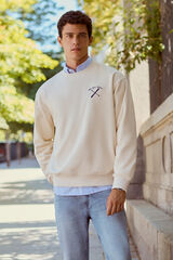 Springfield Sudadera ski aux Alpes blanco