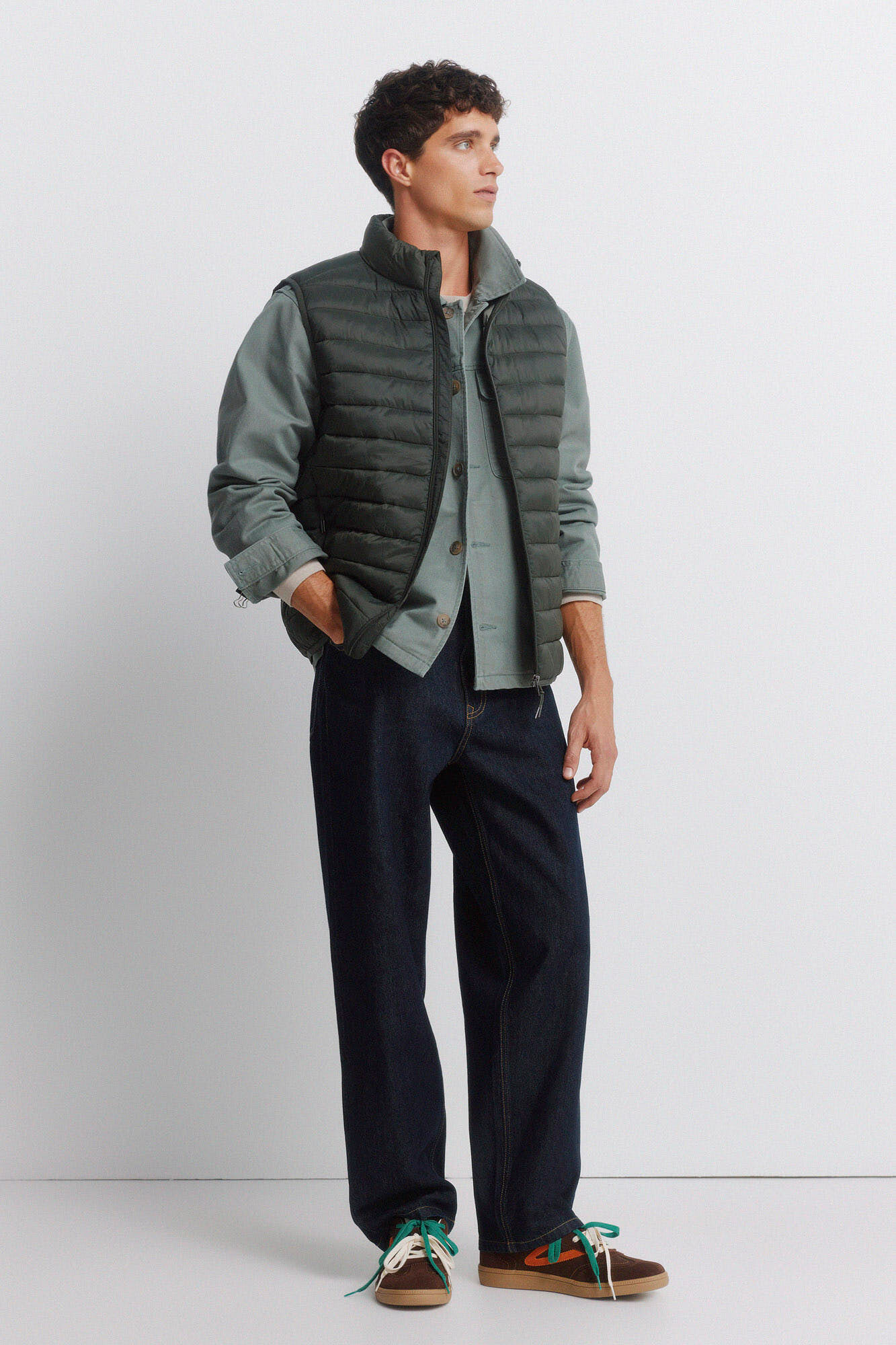 Springfield Chaleco acolchado khaki