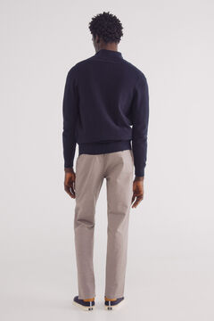 Springfield Pantalón chino estructura comfort fit café