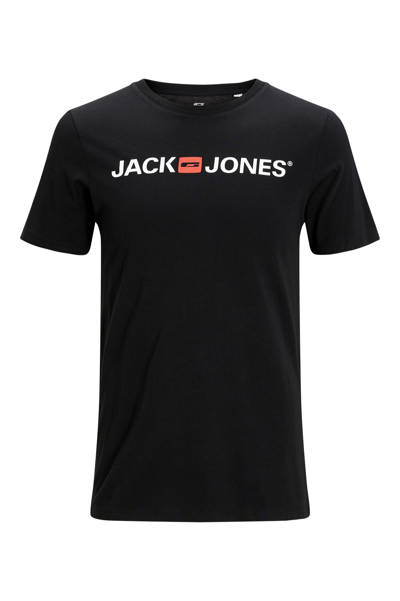 Jack & Jones Playera est&aacute;ndar fit negro