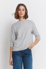 Springfield Playera con tachuelas en la parte delantera gris