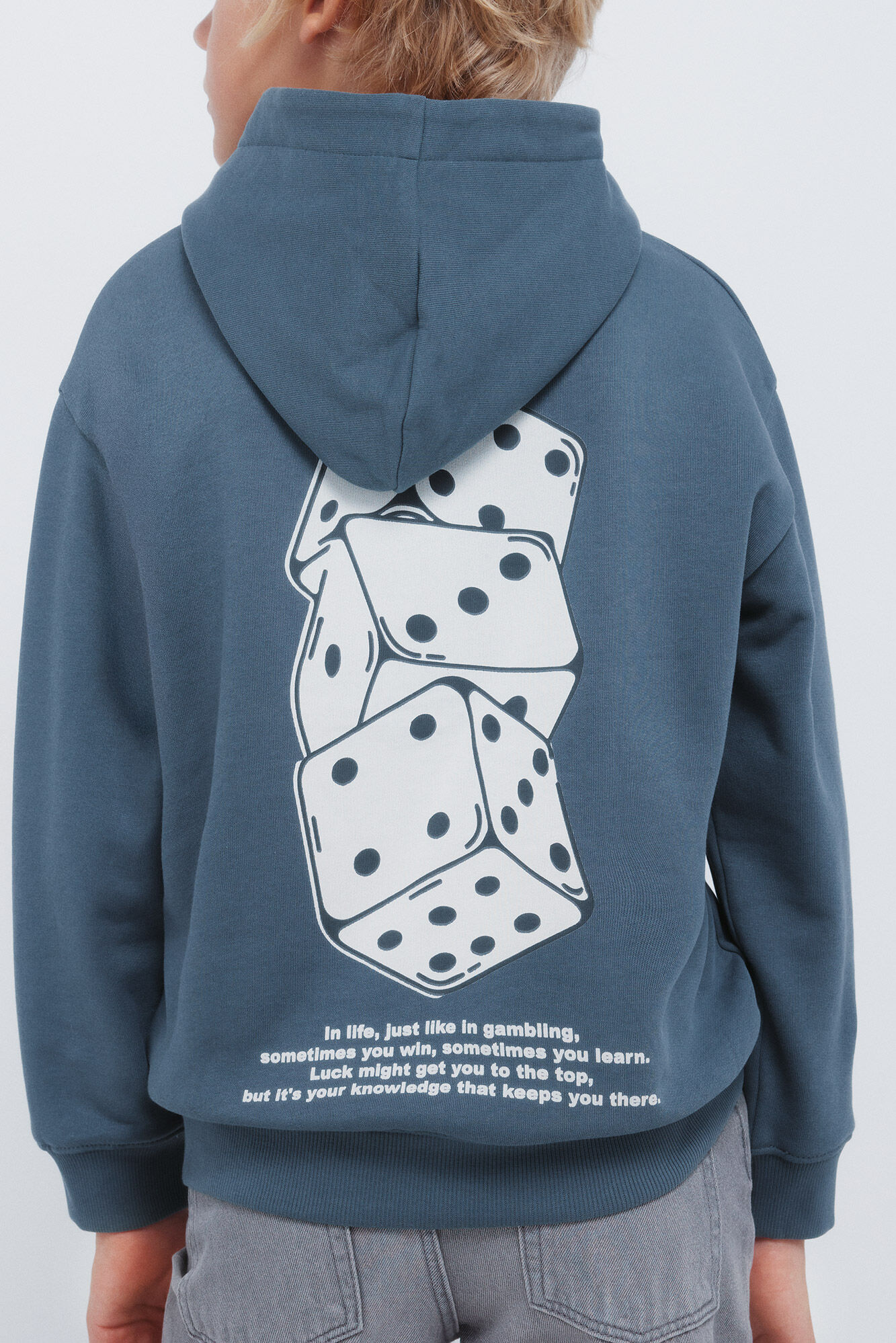 Springfield Kids Sudadera con capucha para ni&ntilde;os azul