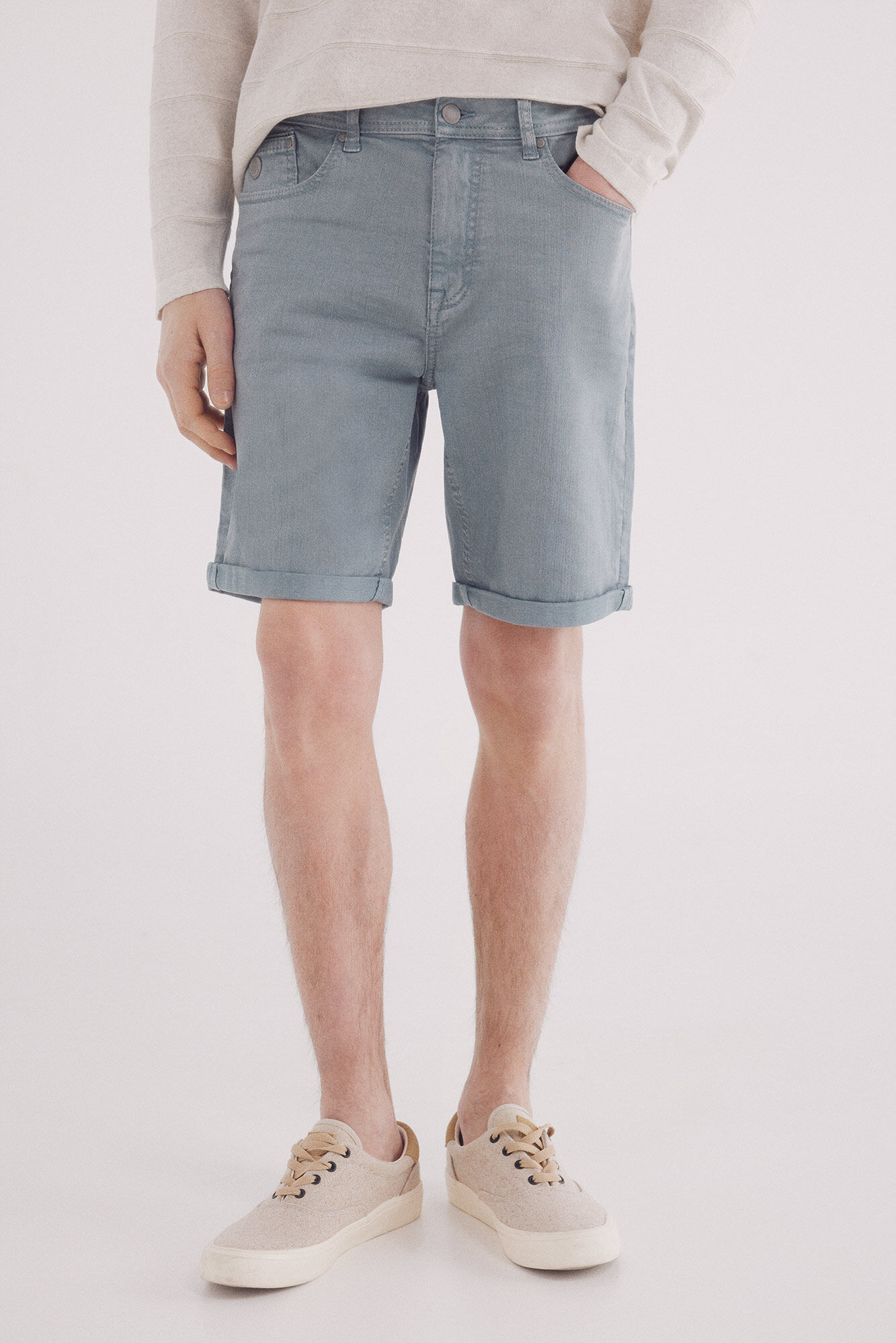 Springfield Bermuda color lavada slim fit