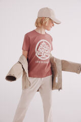Springfield Playera Arbol niño rosa