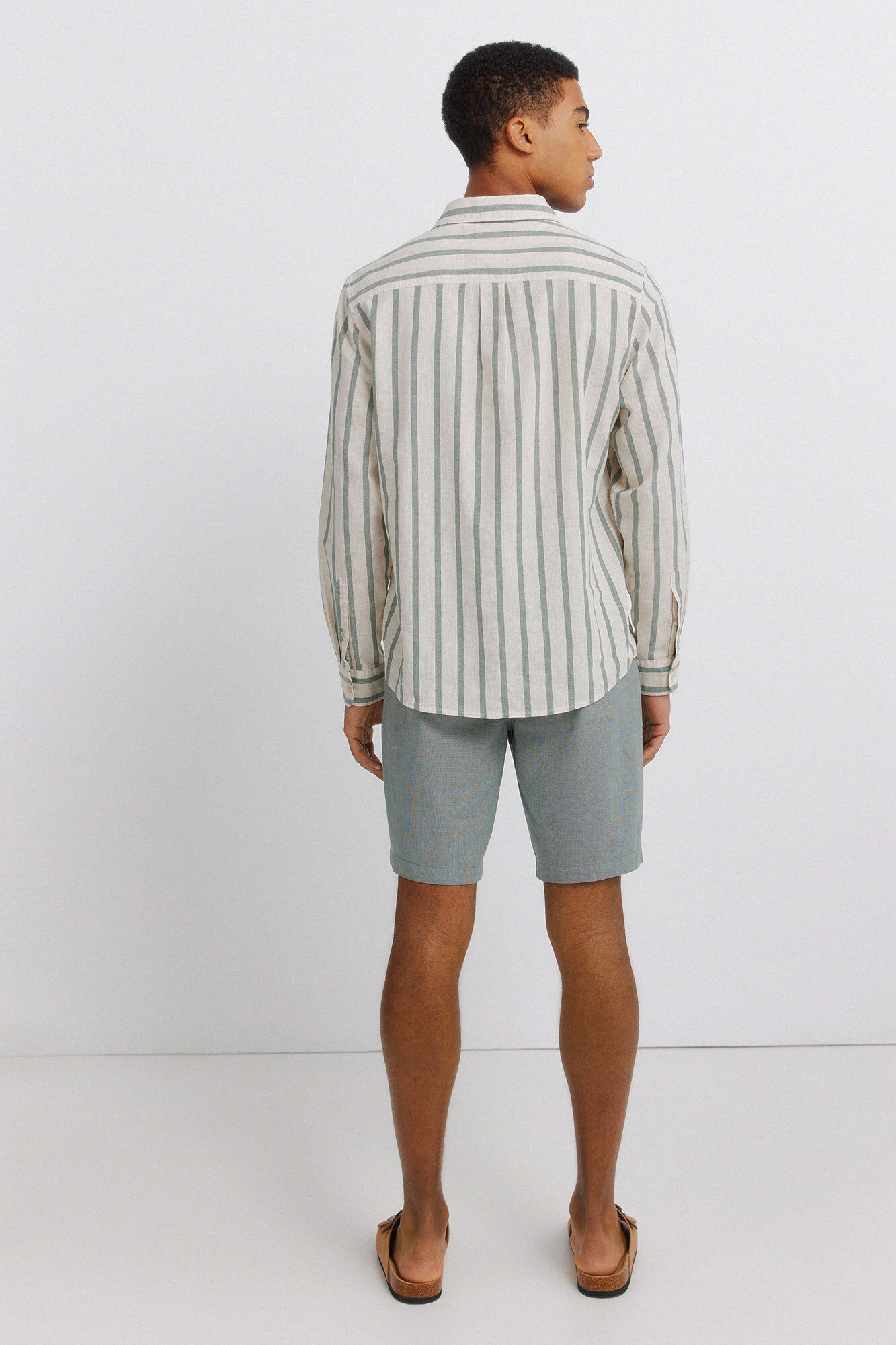 Springfield Bermudas estructuradas caza oscuro