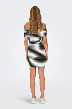 Springfield Vestido corto hombros descubiertos natural