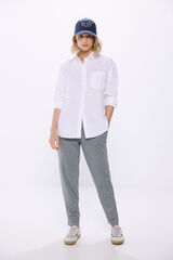 Springfield Pantalón jogger tejido circular negro