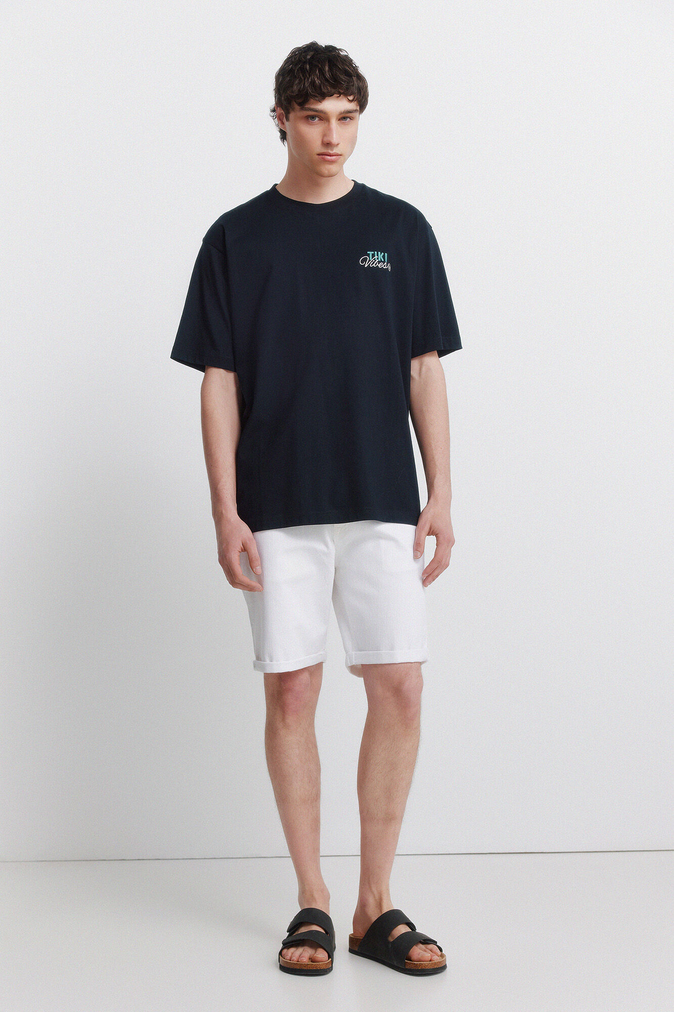 Springfield Playera tiki vibes azul