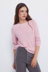 Springfield Playera liso de chenilla rosa