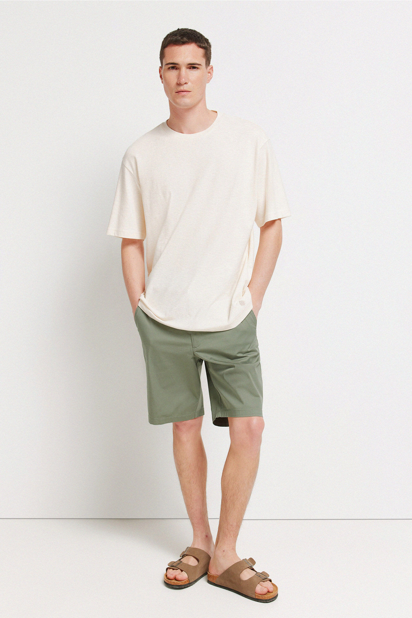 Springfield Playera textura blanco