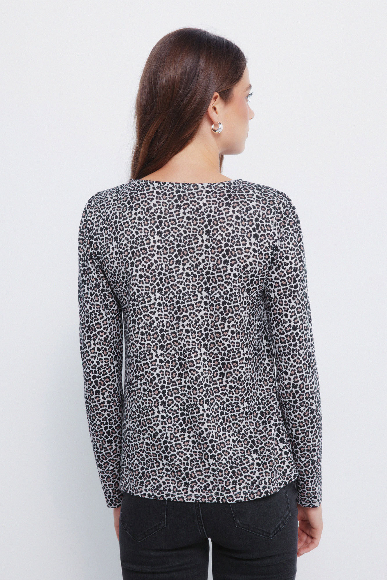 Springfield Playera con escote abertura caf&eacute;