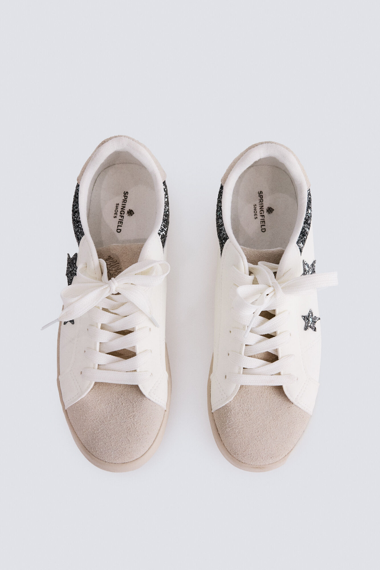 Springfield Tenis con estrellas brillantes beige