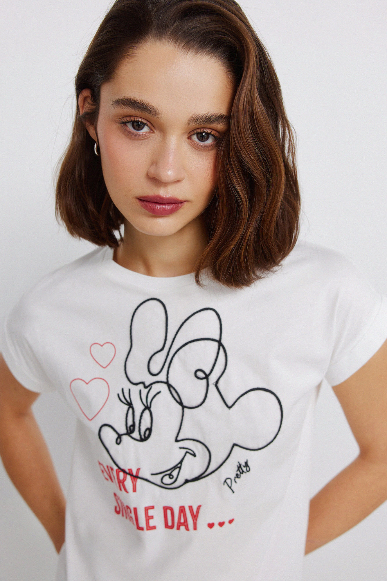 Springfield Playera de manga corta Disney marfil