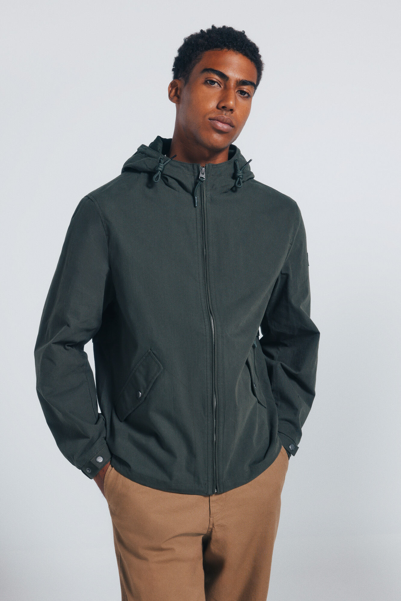 Springfield Parka algod&oacute;n kaki