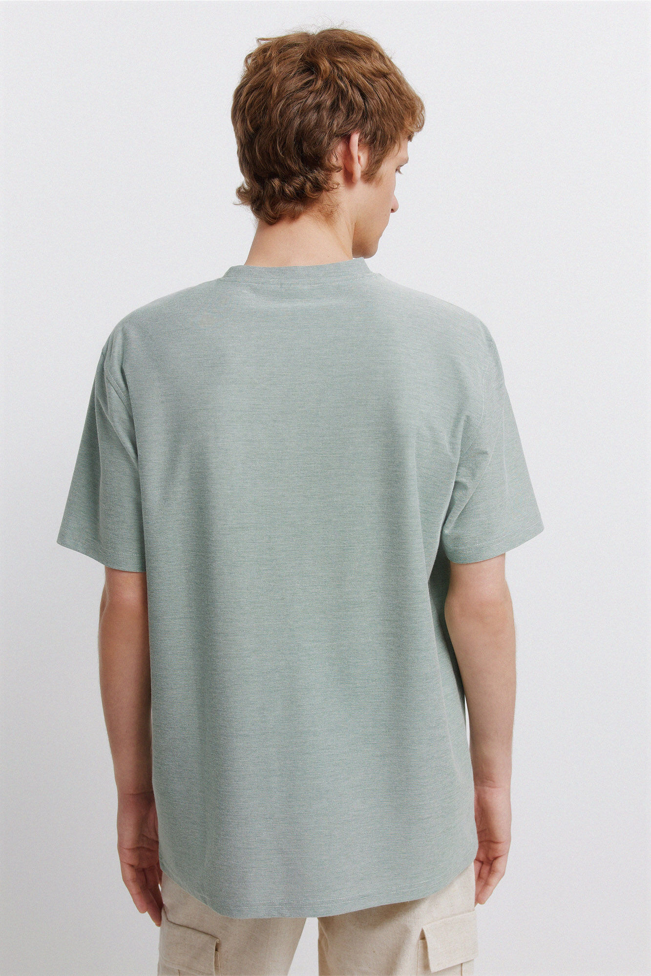 Springfield Playera de oxford verde
