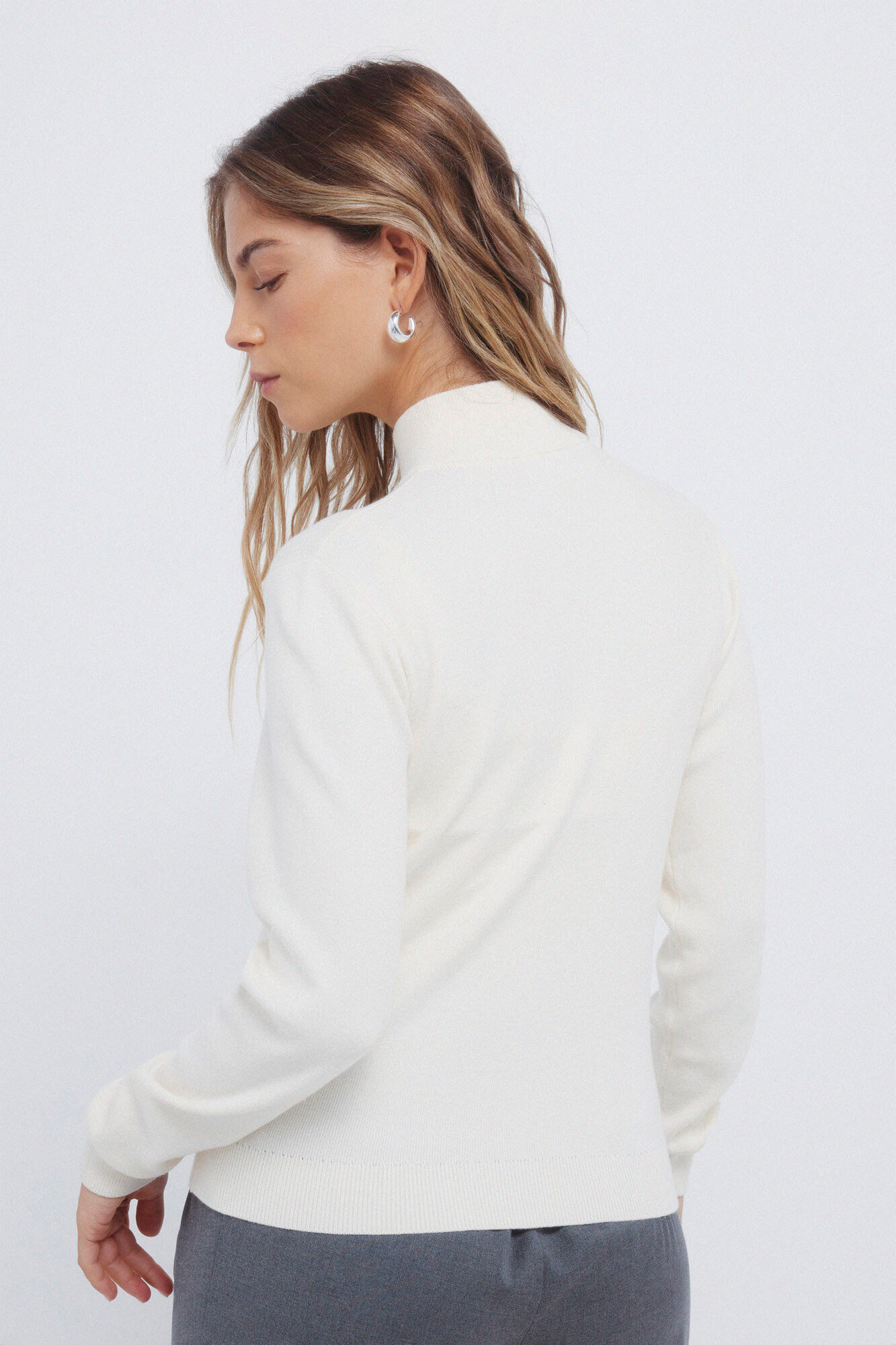 Springfield C&aacute;rdigan con cierre nude