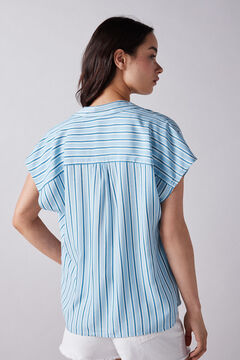 Springfield Blusa polera estampada natural