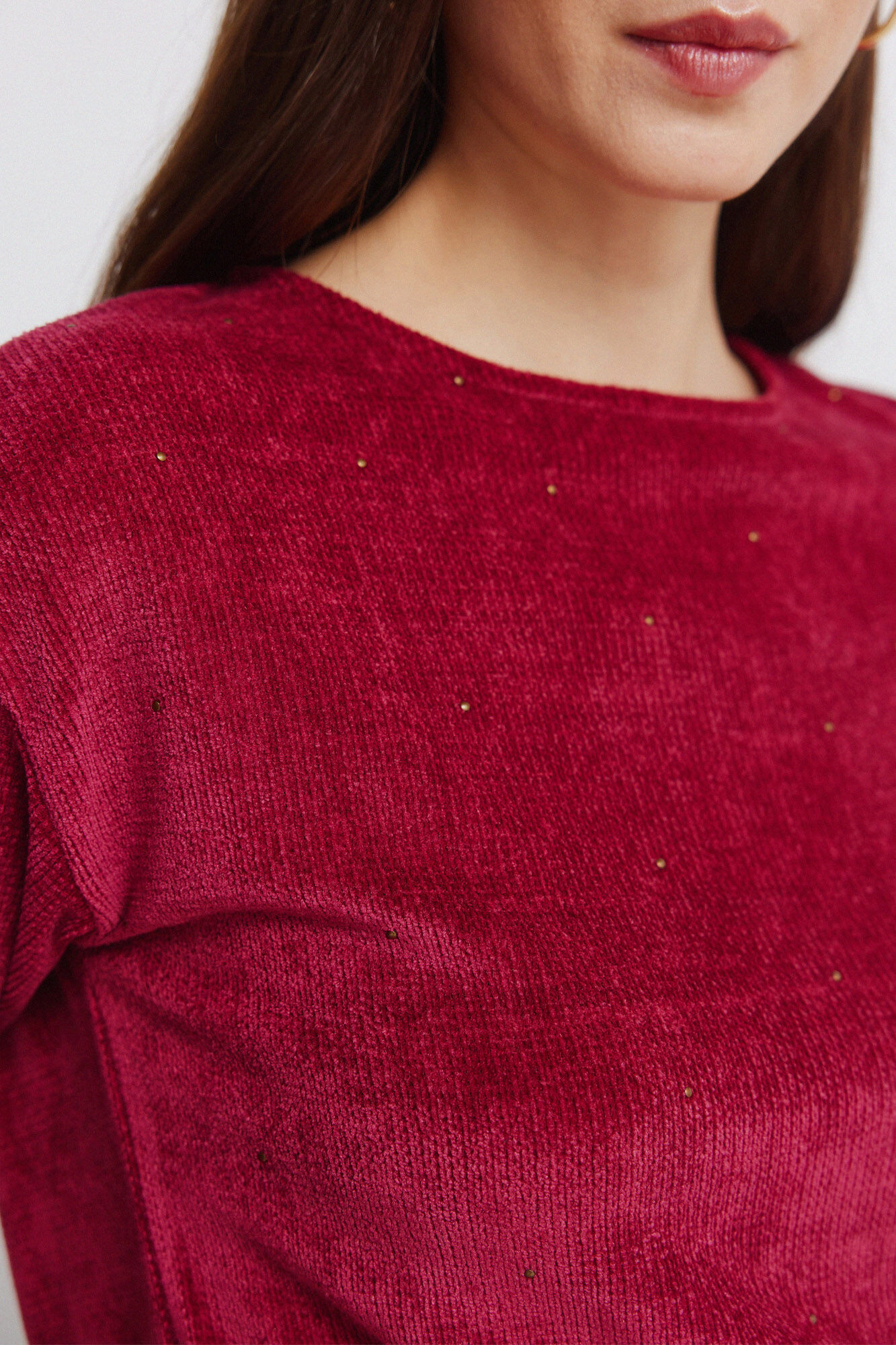 Springfield Playera con tachuelas p&uacute;rpura