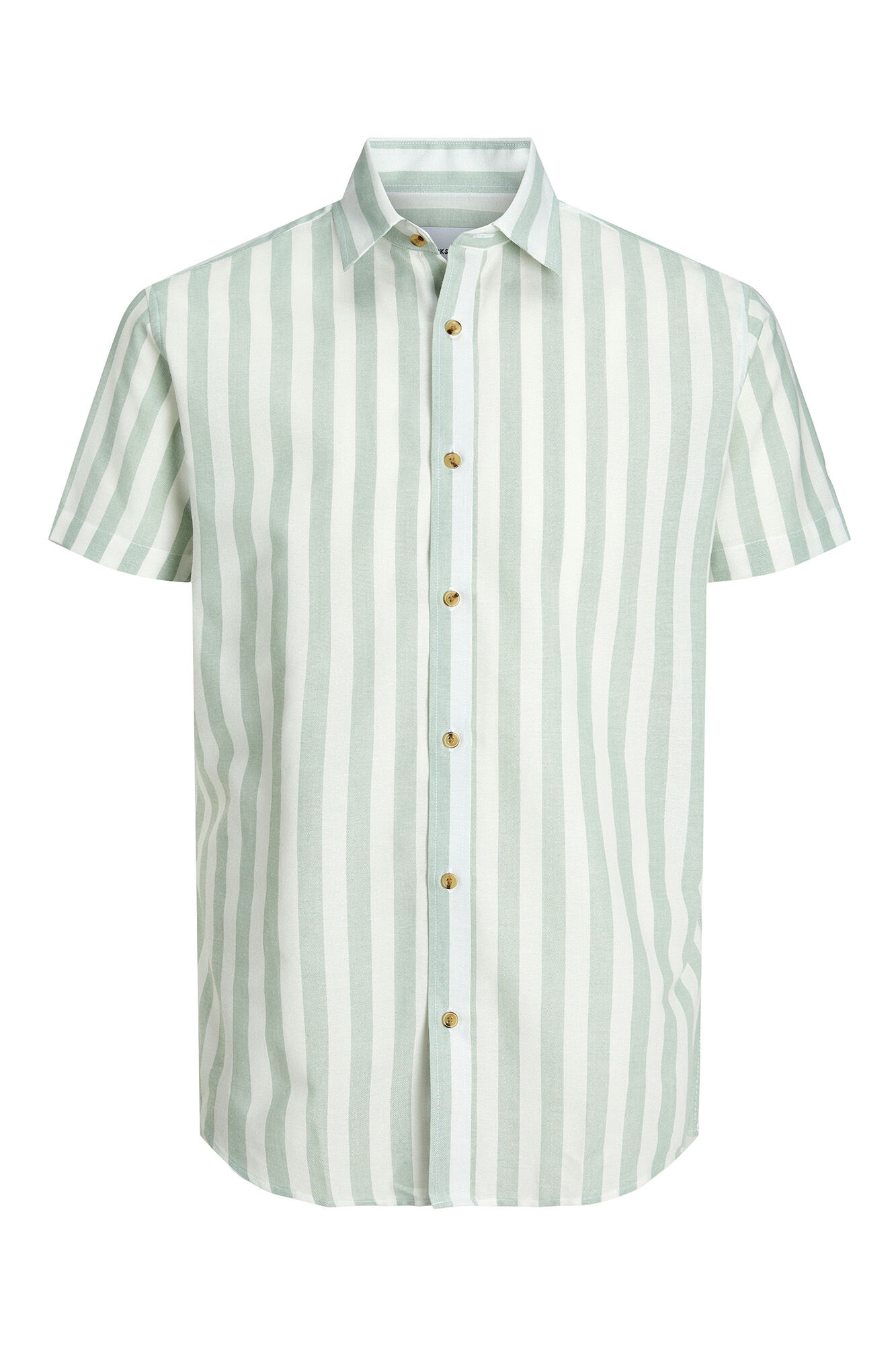 Jack & Jones Camisa oxford slim fit manga corta verde