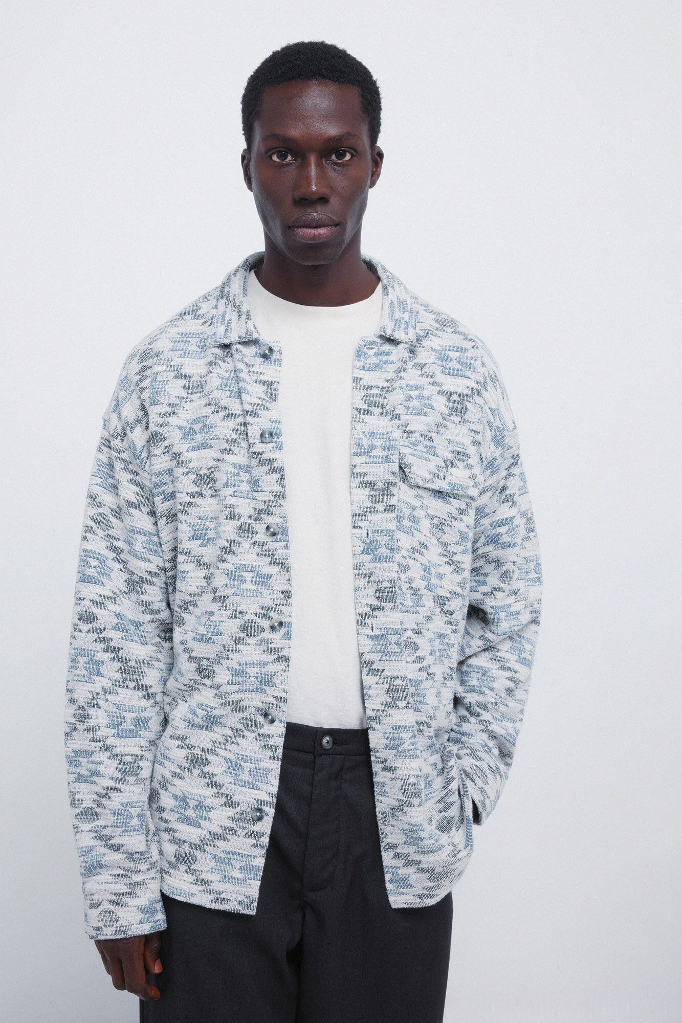 Springfield Camisa de jacquard &eacute;tnica