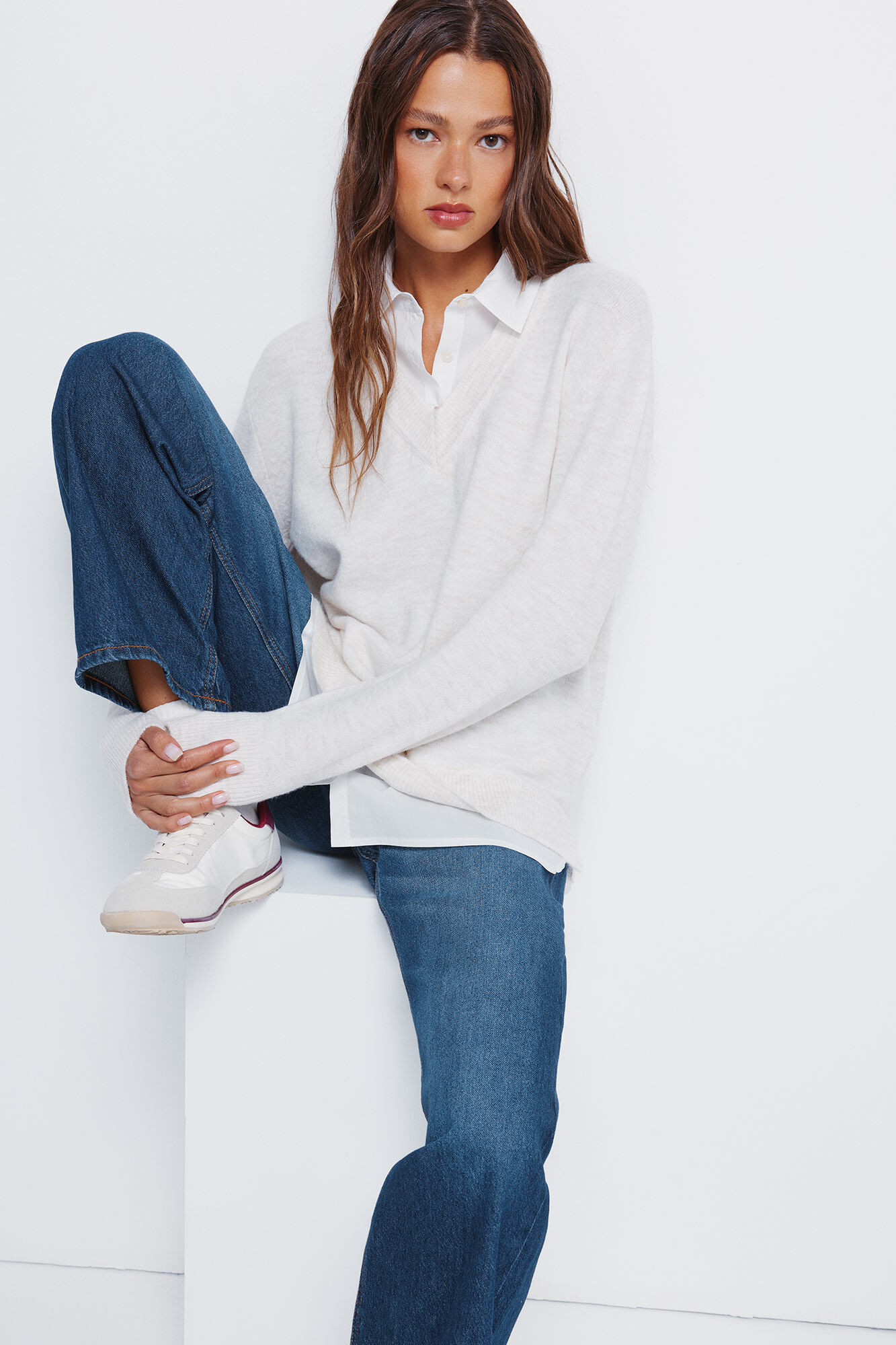 Springfield Su&eacute;ter combinado camisero