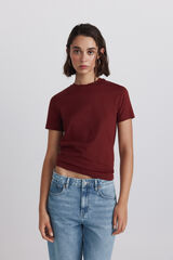 Springfield Playera b&aacute;sica de algod&oacute;n lisa khaki