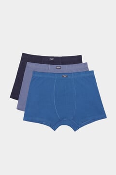 Springfield Pack 2 bóxers comfort waist de algodón azul medio