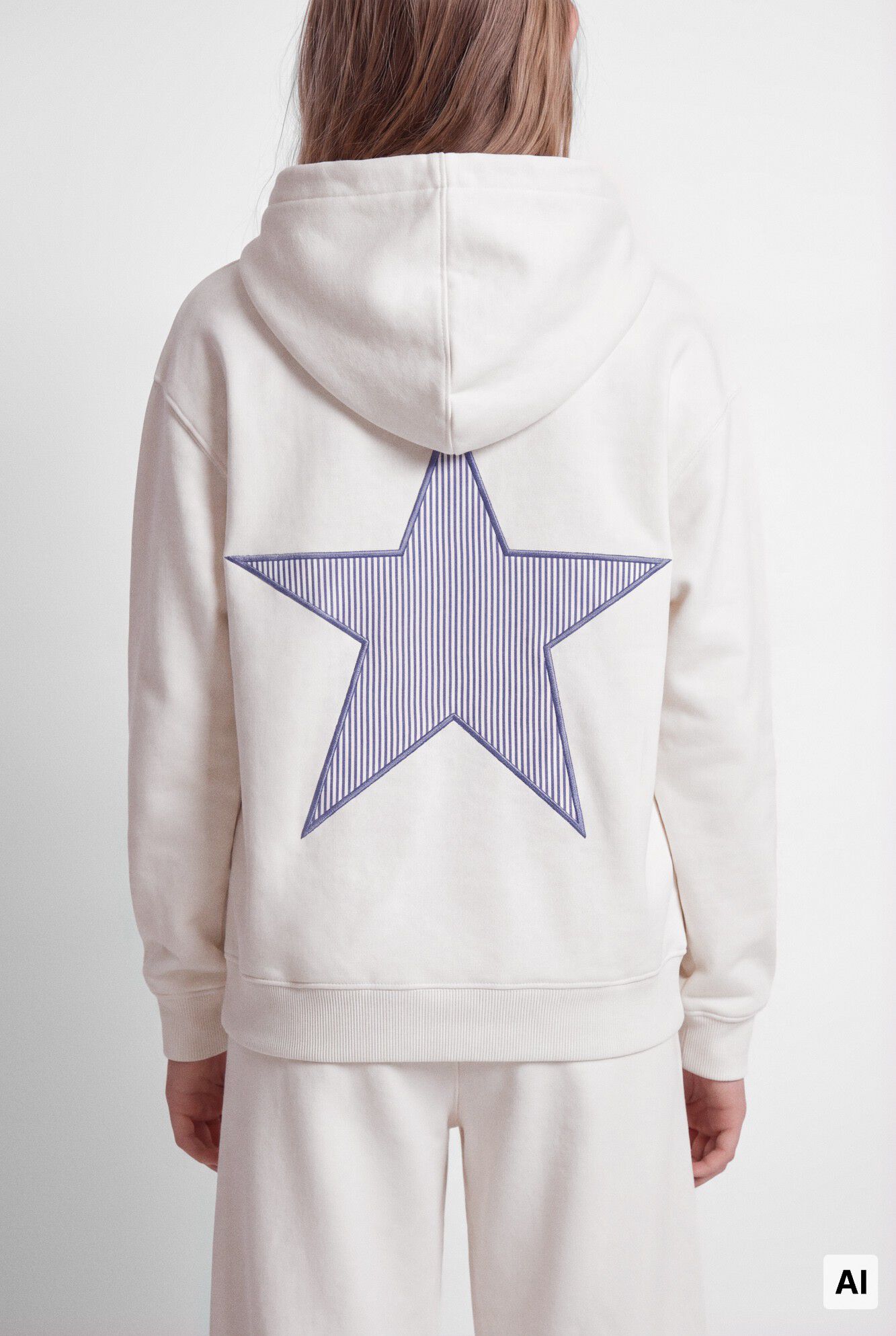 Springfield Kids Sudadera de estrella en la espalda para ni&ntilde;a marfil