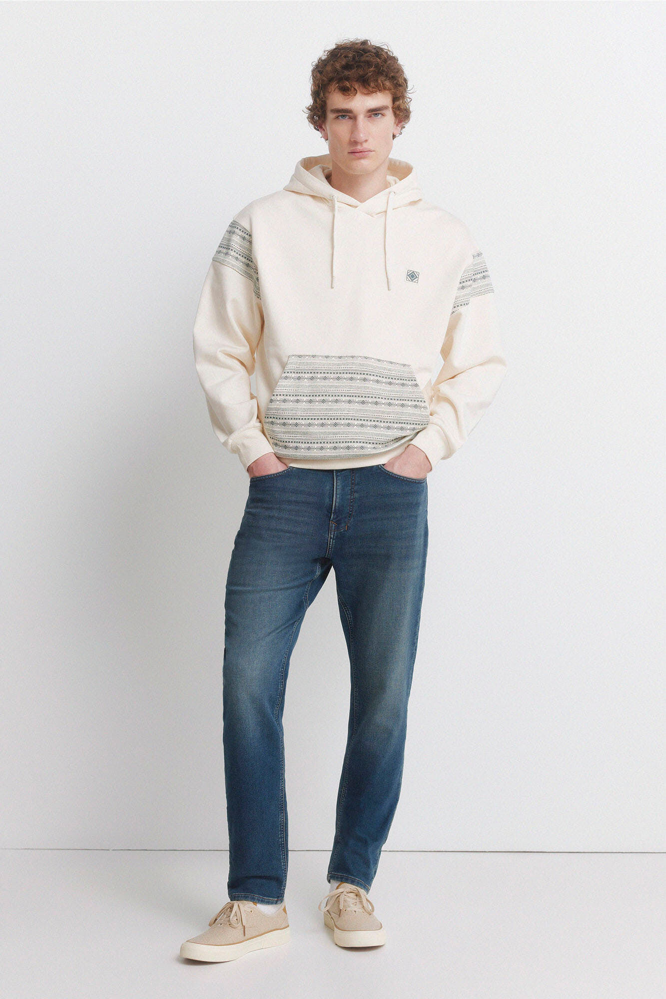 Springfield Jeans slim fit de knit denim sobretintado