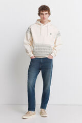 Springfield Jeans slim fit de knit denim sobretintado azul