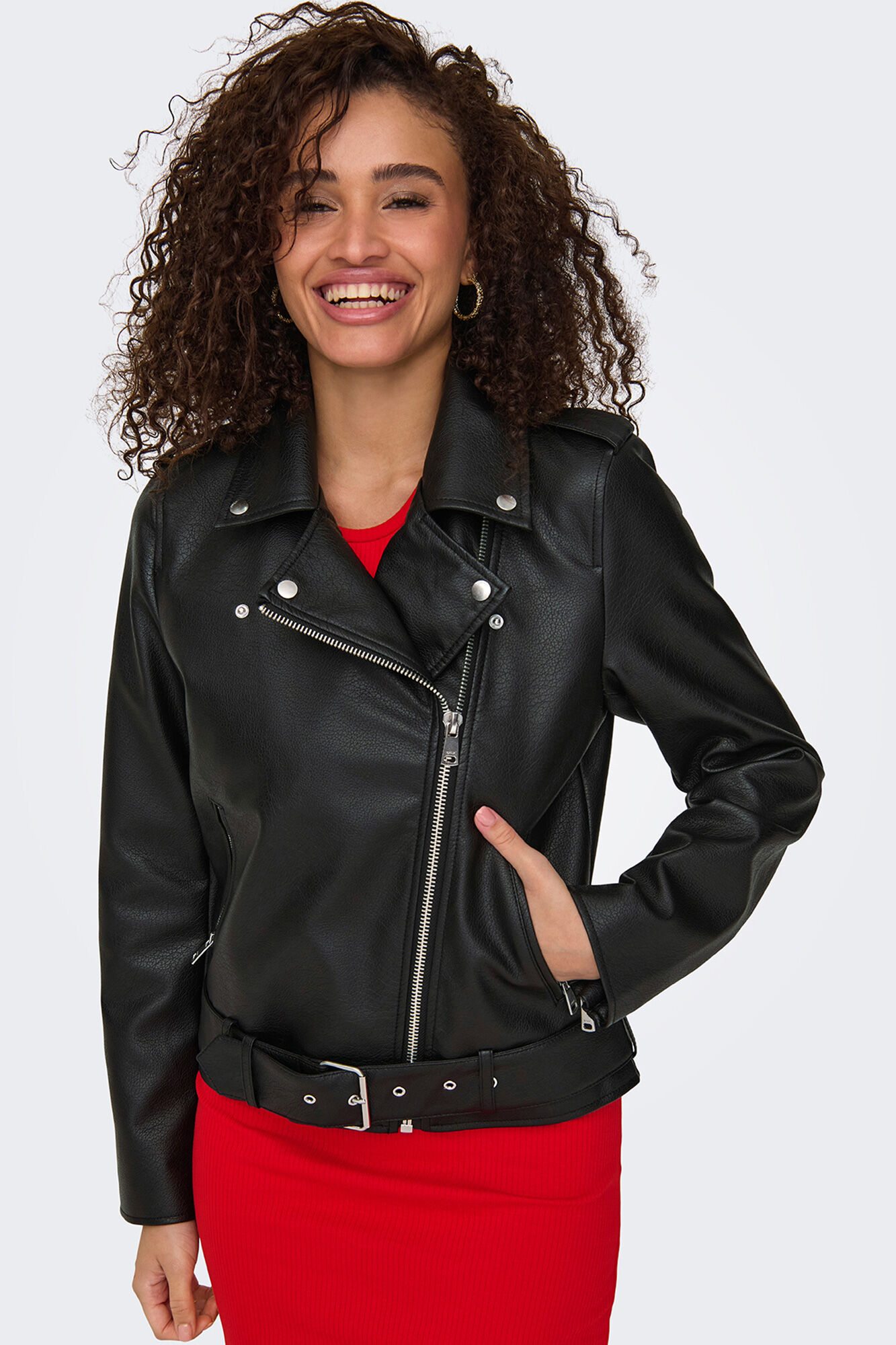 Only Chaqueta biker piel vegana