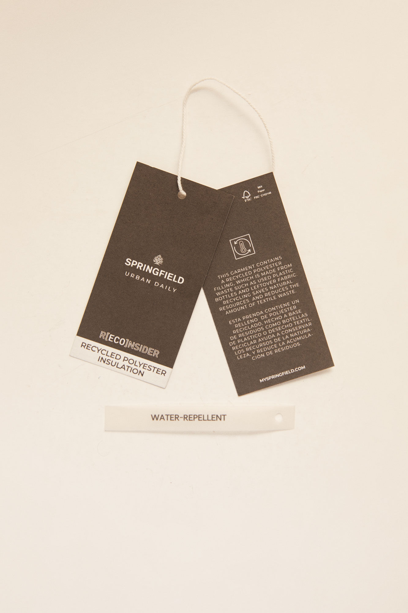 Springfield Chamarra Acolchada Poli&eacute;ster Reciclado caf&eacute;