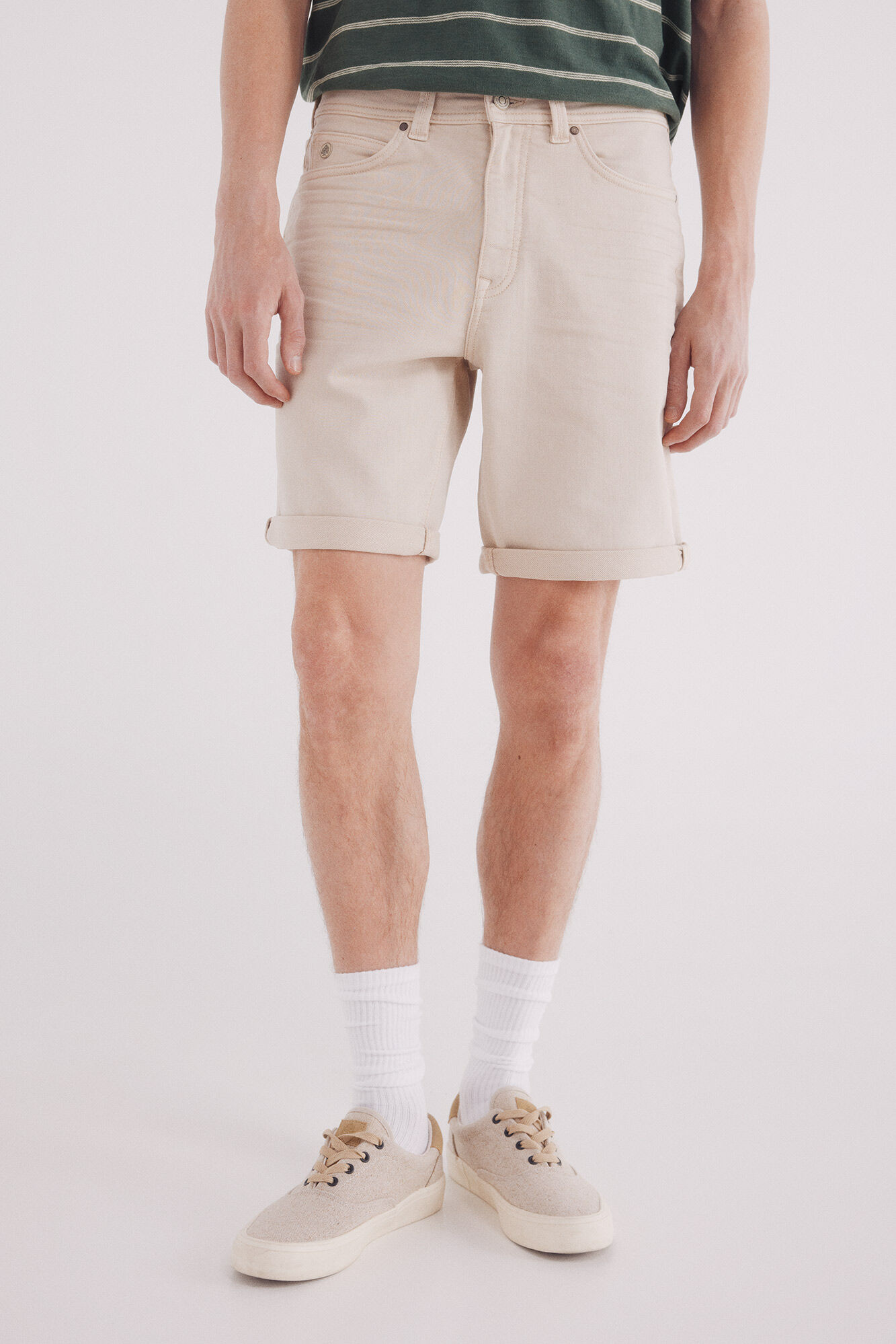 Springfield Bernuda en knit color lavada blanco