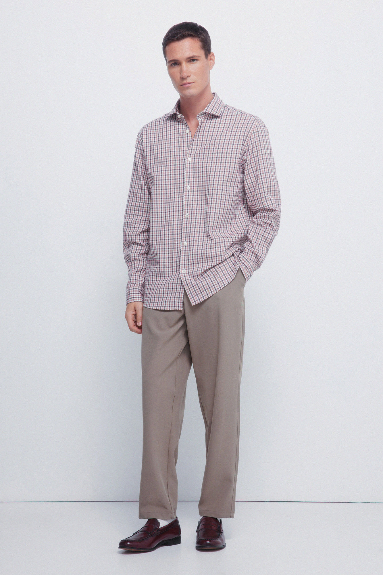 Springfield Playera de popel&iacute;n rosa