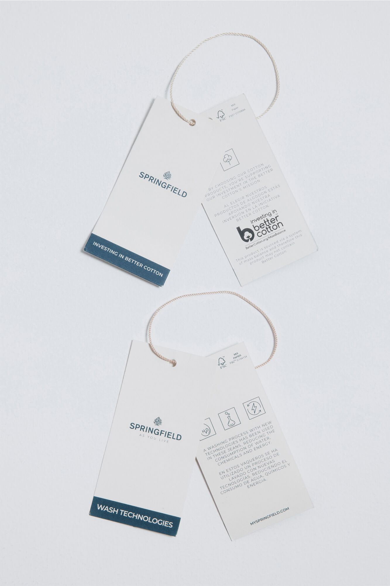 Springfield Jeans ajustados y desencolado marino