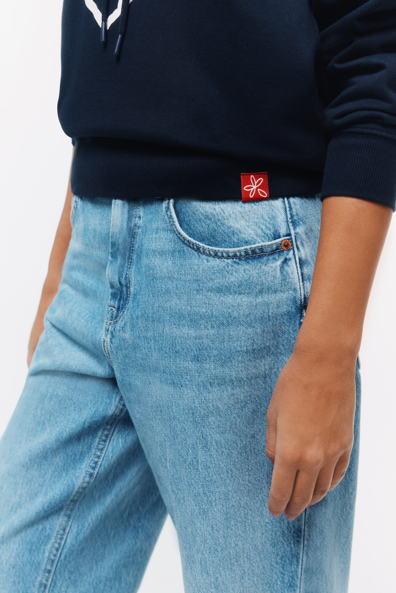 Springfield Sudadera dos flores negro