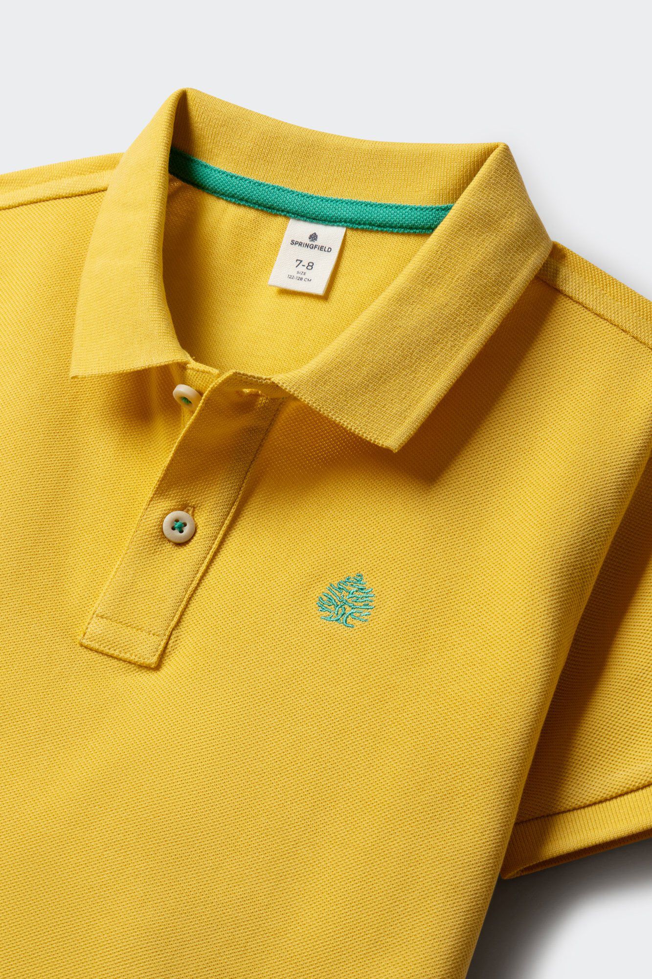 Springfield Kids Polo b&aacute;sico para ni&ntilde;o amarillo