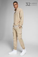 Springfield Pantalón cargo slim fit beige