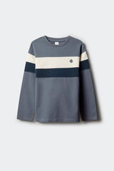 Springfield Kids Camiseta manga larga tricolor niño azul