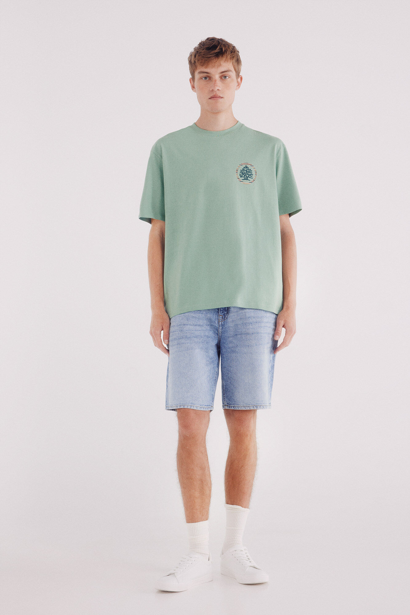 Springfield Playera &aacute;rbol &eacute;tnica verde