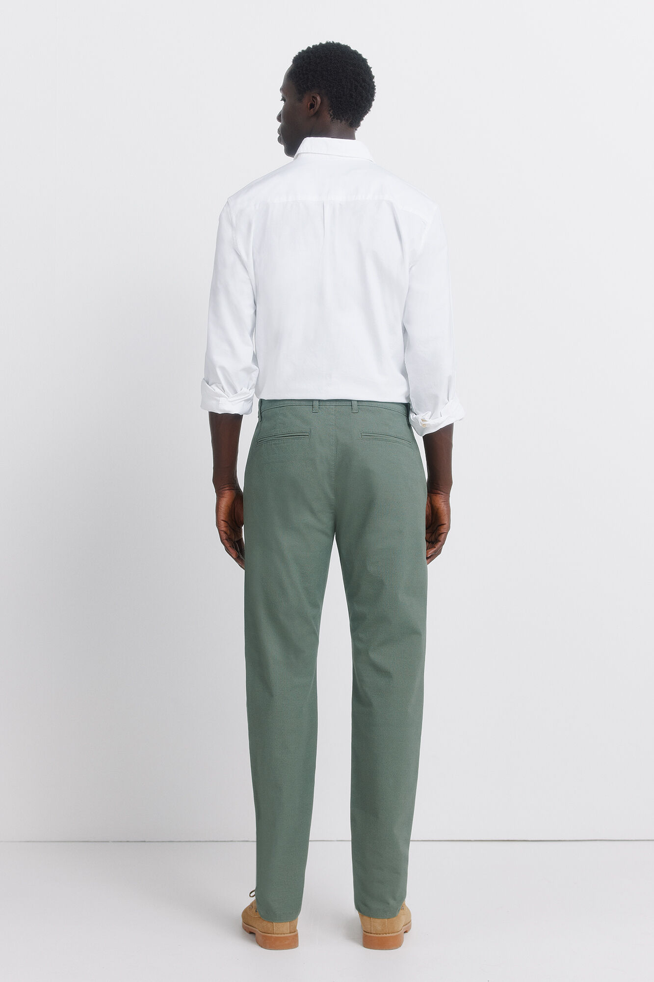 Springfield Pantal&oacute;n microestampado slim fit verde