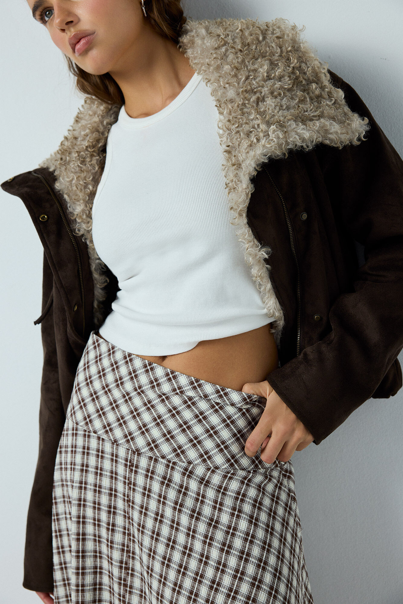 High Spirits Falda Midi Windsor beige