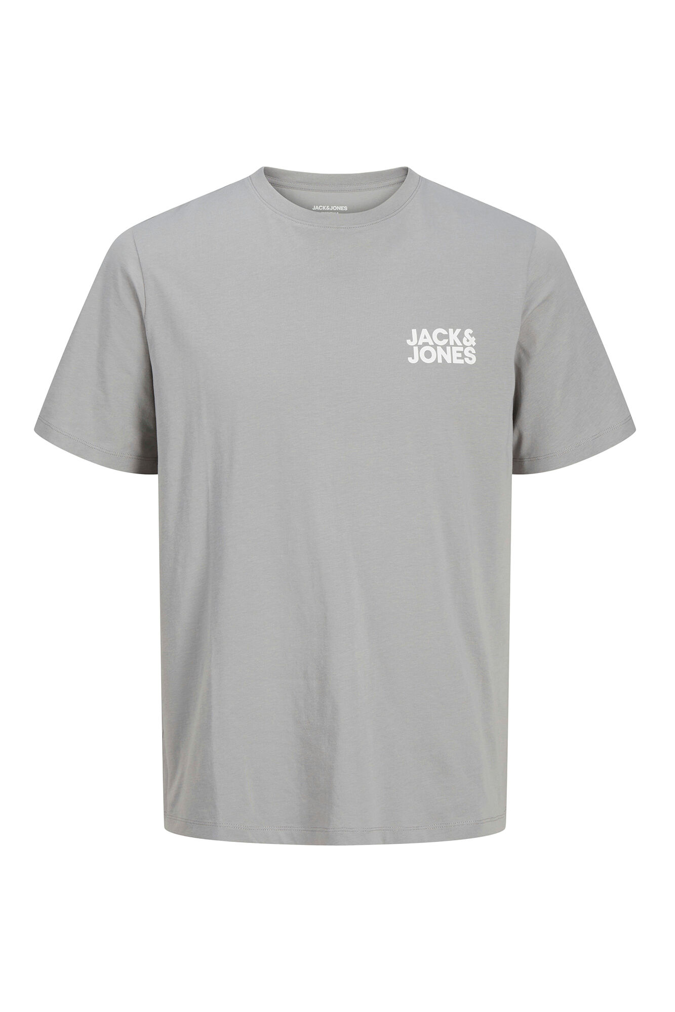 Jack & Jones Playera est&aacute;ndar fit gris