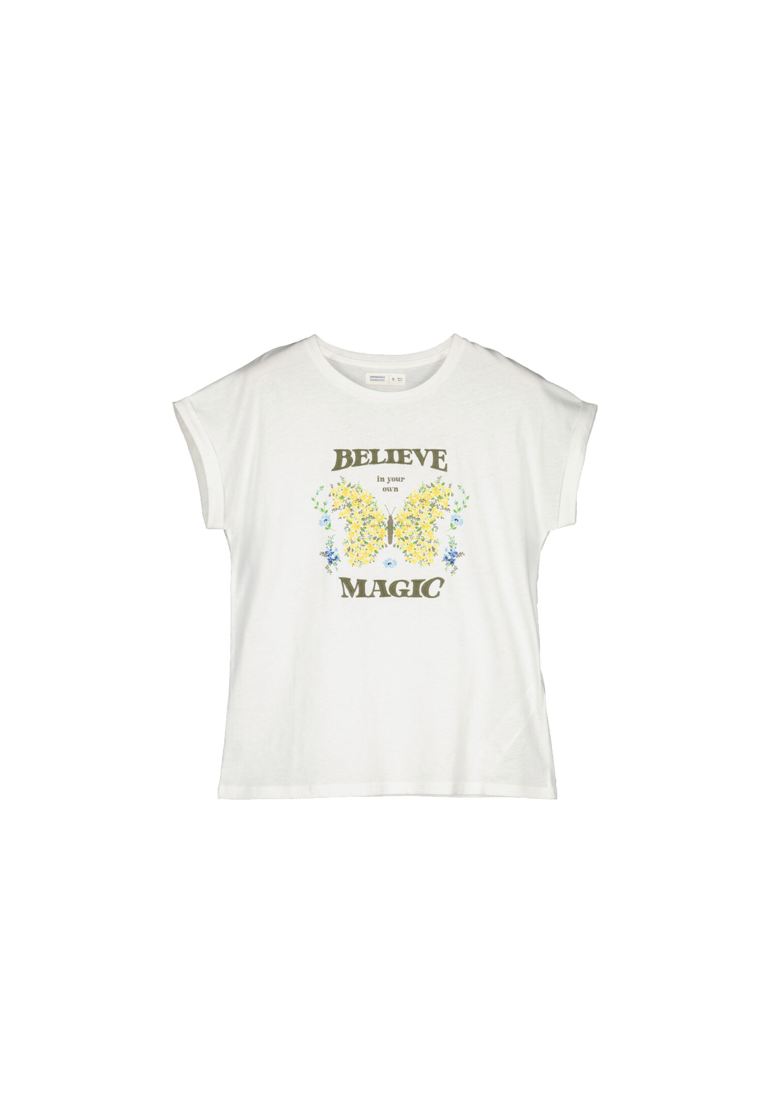 Springfield Playera "Believe" amarillo