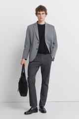 Springfield Pantal&oacute;n chino microestampado slim fit gris