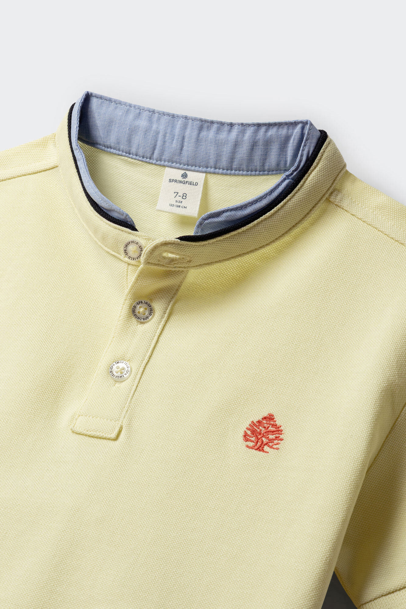 Springfield Kids Polo cuello mao de chambray para ni&ntilde;o estampado