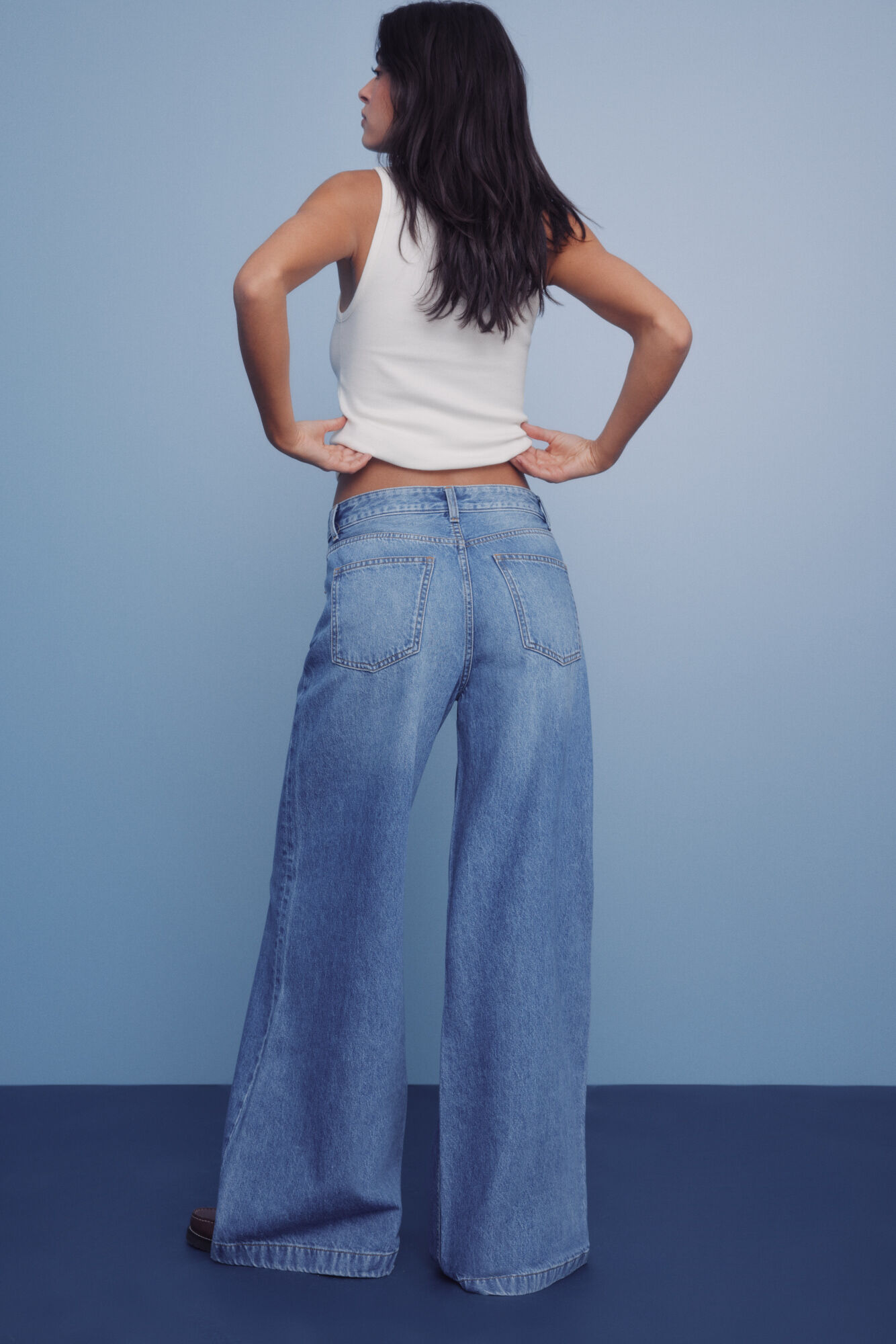 Springfield Jeans s&uacute;per anchos azul