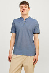 Jack & Jones Polo slim fit cuello mao azul