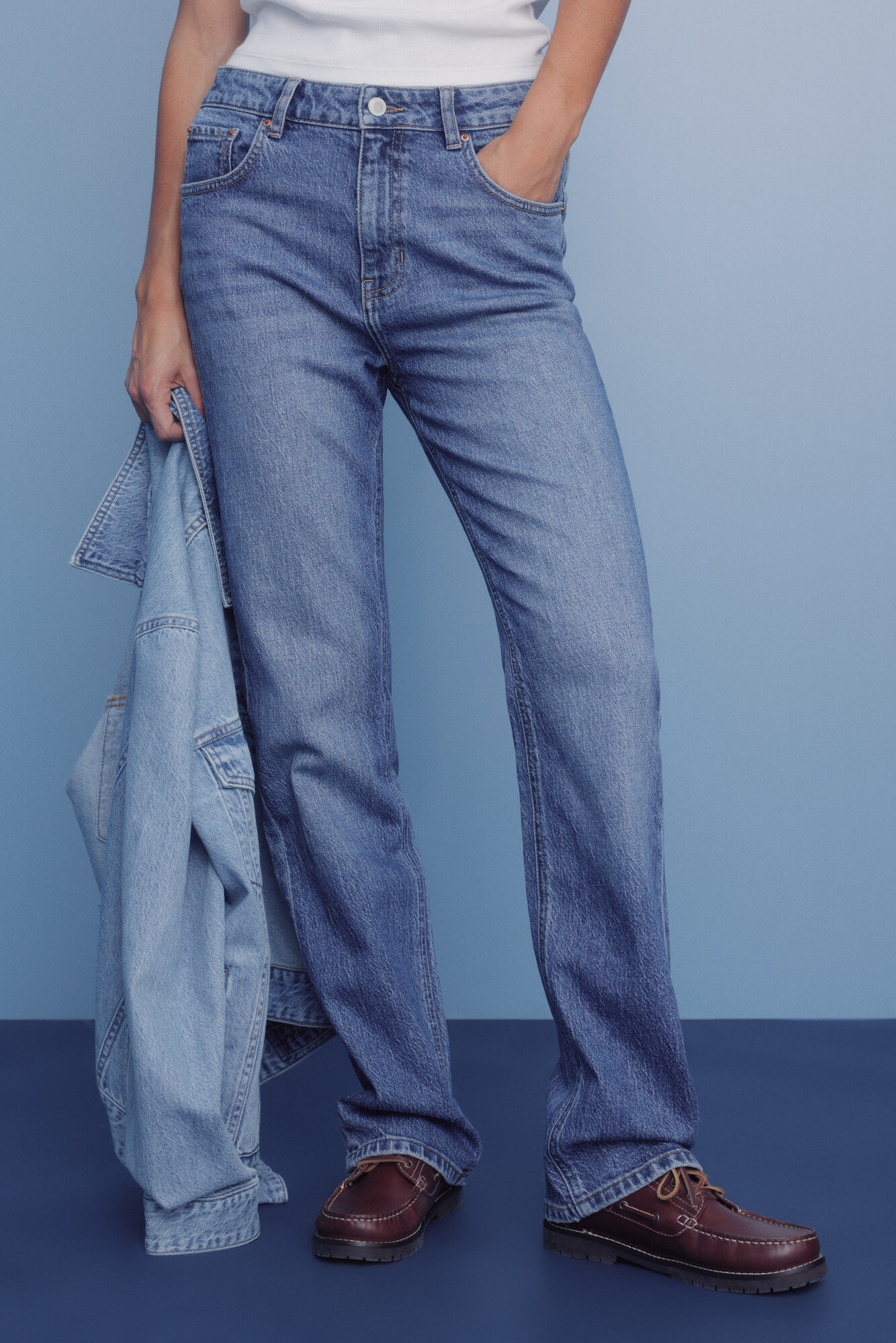 Springfield Jeans rectos azul